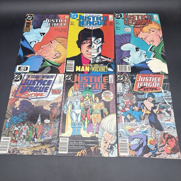 Other - Justice League International Comic Lot‎ Guy Gardner Maxwell Lord Europe Teesdale